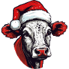 Cow Christmas Beef Farm Christmas