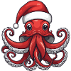 Octopus Octopus Christmas Animal