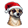 Meerkat Christmas Animal Head