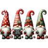 Festive gnomes with "Merry Christmas"