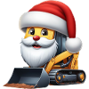 Skid Steer Santa Claus
