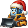 Skid Loader Santa Claus