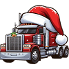 Sattelschlepper Weihnachtsmann