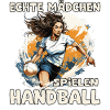 echte Mädchen spielen Handball