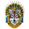 Wolf Aztec Warrior