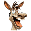 Crazy Donkey Comic Motif - Crazy Cool Donkey