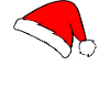 Dubbeglas mit Weihnachtsmütze Motiv