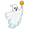 Ghost Halloween Lollipops