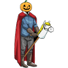 Jack O'Lantern Halloween Steckenpferd