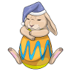 Bunny Easter Sleeping