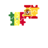 Sénégal Espagne drapeau Espagnols Sénégalais