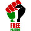 Free palestine hand