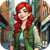 Cool girl with red hair
