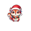 Weihnachten Lichterkette Eichhörnchen