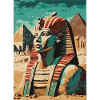 Pharaon devant les pyramides
