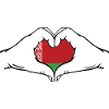 Belarus Flag Heart Shape