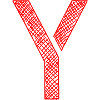Y - Letter / Initale - Hatching