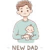 New Dad & Baby - Sweet Moment