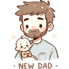 New Dad & Baby - Paternal Tenderness