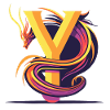 Letter Y with dragon