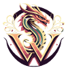 Letter W with dragon