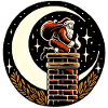 Cheminée Père Noël Noël