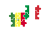 Sénégal Italie Drapeau Italiens Sénégalais