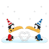 PINGUINE - SCHNEE - HERZ - LIEBE