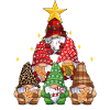 Funny Christmas Gnome Christmas Tree