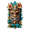Tiki Beach - Polynesia Statue