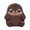 Talpa Carino Felice Kawaii Cartone Animato Clipart Animale