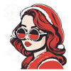 Dessin de Noël fille