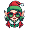 Elf Christmas Drawing