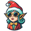 Elf Christmas Drawing