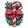 Candy Cane Christmas Drawing