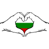 Bulgaria Flag Heart Shape