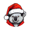 Koala Christmas Animal Head