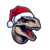 Dinosaur Christmas Animal Head