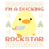 Canard avec couteau Meme - Ducking Star Noël