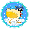 Snow Winter Chickens