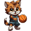 Chaton de basket-ball