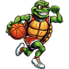 Tortue basketteuse basketteur