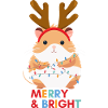 Christmas - Hamster - Merry and Bright