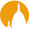 Sacré-Coeur Montmartre Paris yellow silhouette