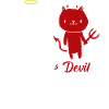 Angel and Devil Cat T-Shirt