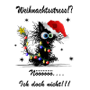 Katze Weihnachten Stress