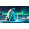 Eisbär und Eiskristall