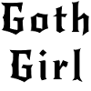 Goth girl black