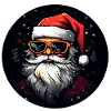 Weihnachtsmann mit Brille