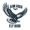 Majestic eagle in flight
